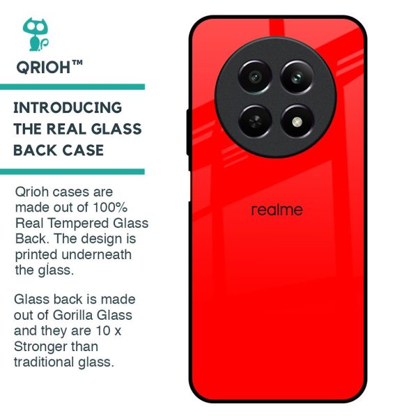 Blood Red Glass Case for Realme 12 5G Online now