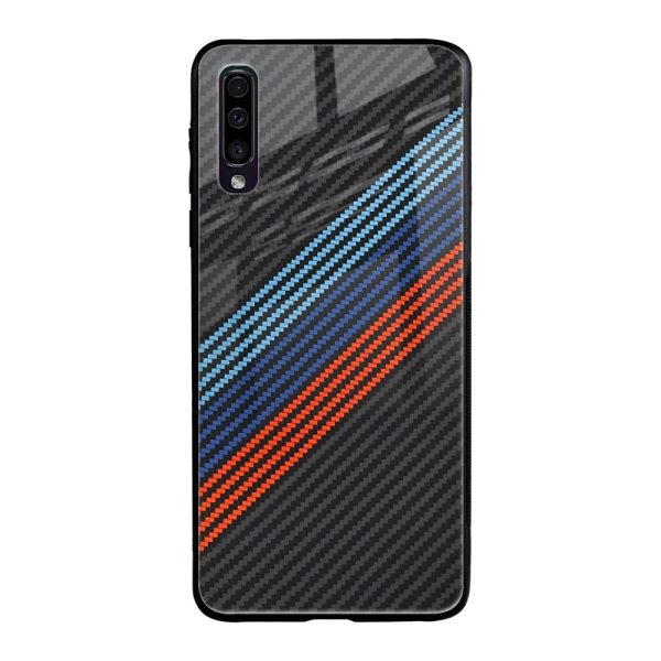 Carbon Inspired Glass Case for Samsung Galaxy A50 For Discount