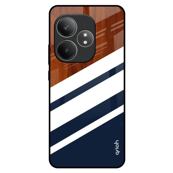 Bold Stripes Glass Case for Realme GT 6 5G Supply