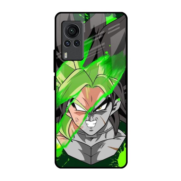 Anime Green Splash Glass Case for Vivo X60 PRO Sale