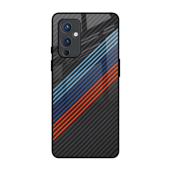 Carbon Inspired Glass Case for OnePlus 9 Cheap