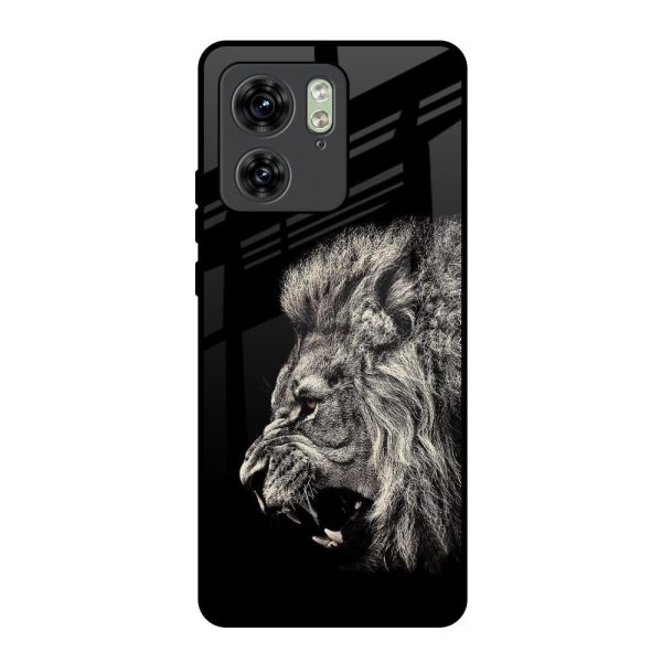 Brave Lion Glass Case for Motorola Edge 40 Discount