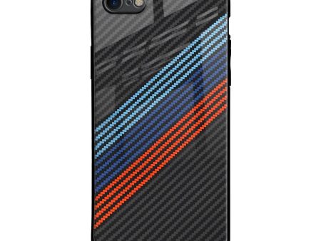 Carbon Inspired Glass Case for iPhone SE 2020 For Sale