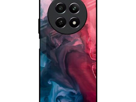 Blue & Red Smoke Glass Case for Realme 12 5G For Cheap