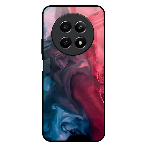 Blue & Red Smoke Glass Case for Realme 12 5G For Cheap