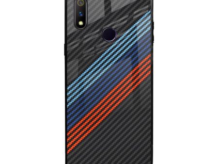 Carbon Inspired Glass Case for Realme 3 Pro For Sale