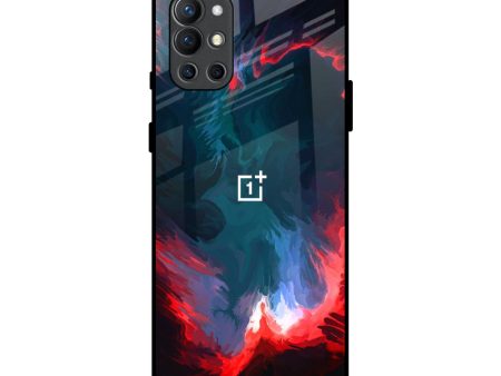 Brush Art Glass Case For OnePlus 9R Online Hot Sale