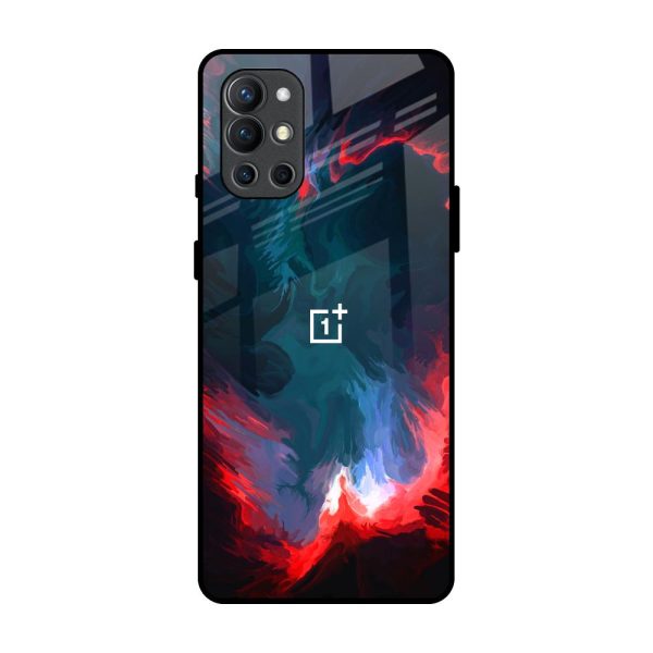 Brush Art Glass Case For OnePlus 9R Online Hot Sale