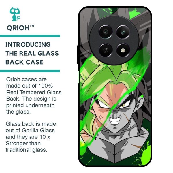 Anime Green Splash Glass Case for Realme 12 5G For Discount