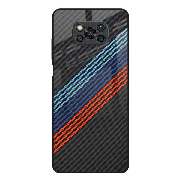 Carbon Inspired Glass Case for Poco X3 Online Hot Sale