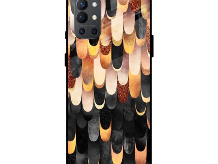 Bronze Abstract Glass Case for OnePlus 9R Online now