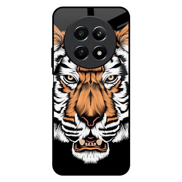 Angry Tiger Glass Case For Realme 12 5G Sale