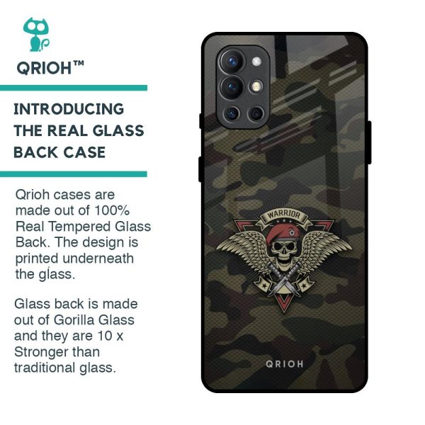 Army Warrior Glass Case for OnePlus 9R on Sale