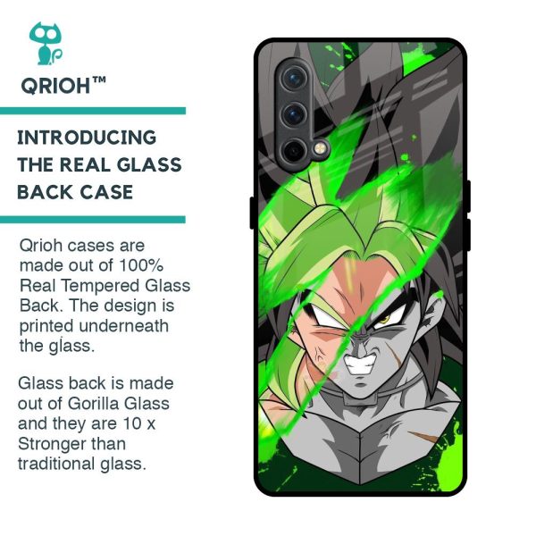 Anime Green Splash Glass Case for OnePlus Nord CE Online now