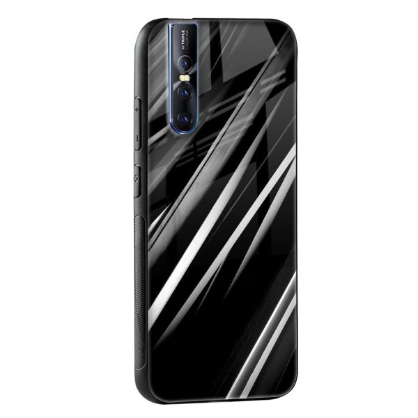 Black & Grey Gradient Glass Case For Vivo X60 Pro Cheap