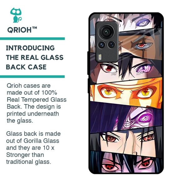 Anime Eyes Glass Case for Vivo X60 PRO Fashion