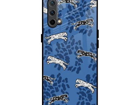 Blue Cheetah Glass Case for OnePlus Nord CE For Discount