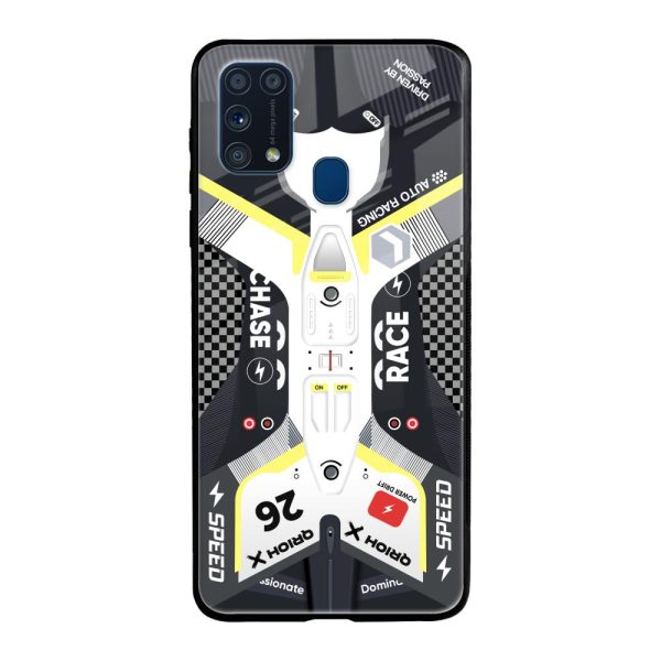 Car Enthusiast Glass Case for Samsung Galaxy M31 For Sale