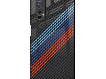 Carbon Inspired Glass Case for Realme 7 on Sale