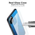 Blue Wave Abstract Glass Case for Vivo X60 PRO Online Sale