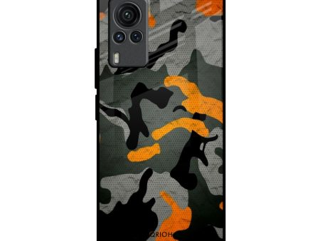 Camouflage Orange Glass Case For Vivo X60 PRO Online