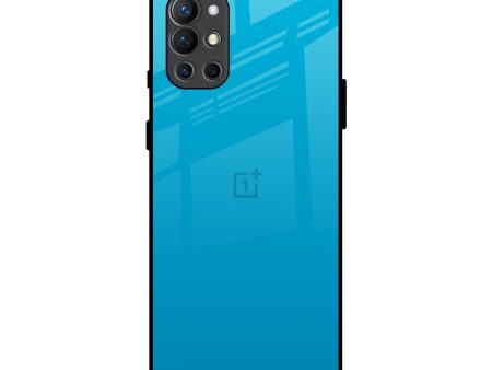 Blue Aqua Glass Case for OnePlus 9R on Sale