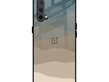 Abstract Mountain Pattern Glass Case for OnePlus Nord CE For Discount