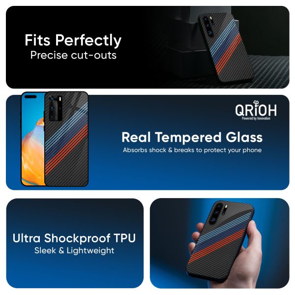 Carbon Inspired Glass Case for Huawei P40 Pro Online Hot Sale