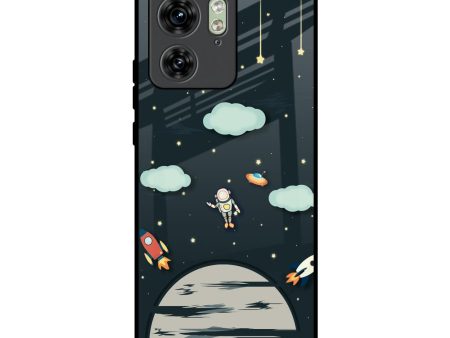 Astronaut Dream Glass Case For Motorola Edge 40 Sale