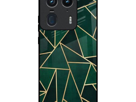 Abstract Green Glass Case For Motorola Edge 50 Ultra 5G Sale