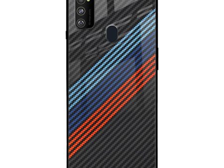 Carbon Inspired Glass Case for Samsung Galaxy M30s Discount