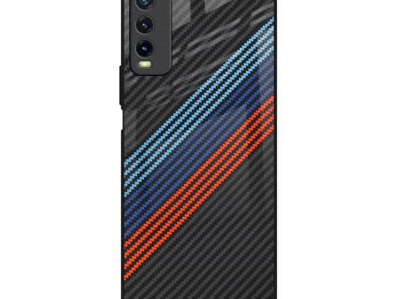 Carbon Inspired Glass Case for Vivo Y20 For Cheap