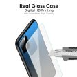 Blue Grey Ombre Glass Case for OnePlus 9R Online now