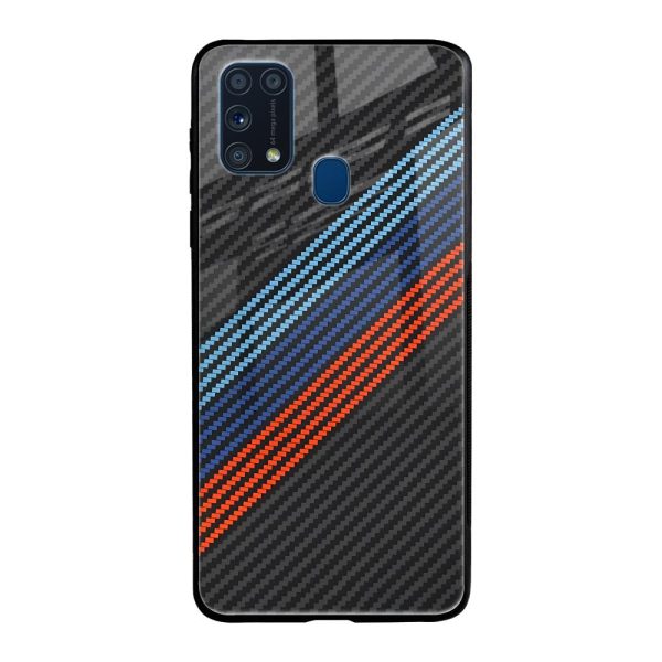 Carbon Inspired Glass Case for Samsung Galaxy M31 Cheap