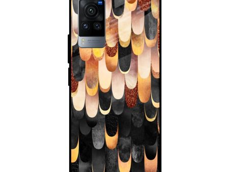 Bronze Abstract Glass Case for Vivo X60 Pro Online Sale