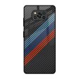 Carbon Inspired Glass Case for Poco X3 Pro Fashion