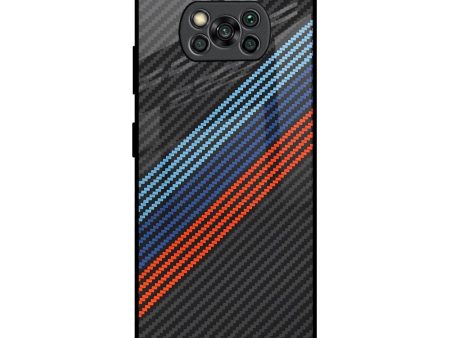 Carbon Inspired Glass Case for Poco X3 Pro Fashion