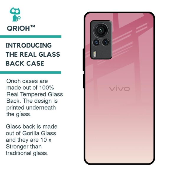 Blooming Pink Glass Case for Vivo X60 PRO For Cheap