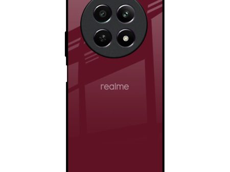 Classic Burgundy Glass Case for Realme 12 5G Hot on Sale