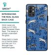 Blue Cheetah Glass Case for OnePlus 9R Sale