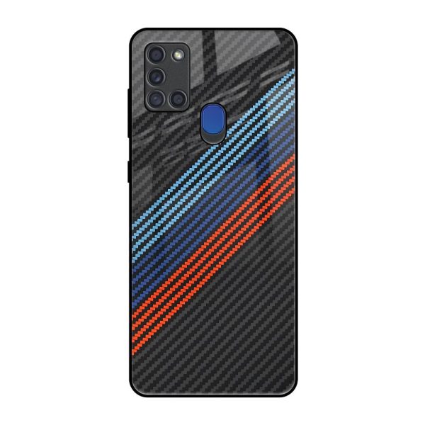 Carbon Inspired Glass Case for Samsung A21s on Sale