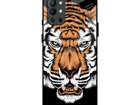 Angry Tiger Glass Case For OnePlus 9R For Cheap