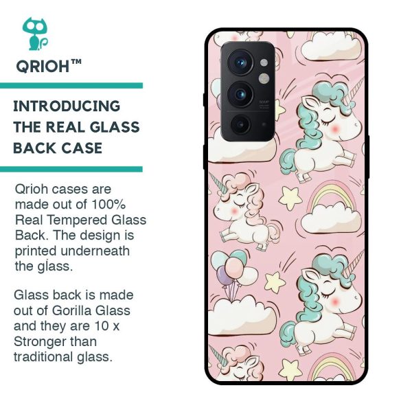 Balloon Unicorn Glass case for OnePlus 9RT Discount