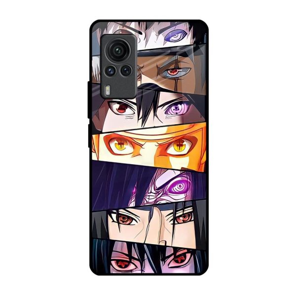 Anime Eyes Glass Case for Vivo X60 PRO Fashion