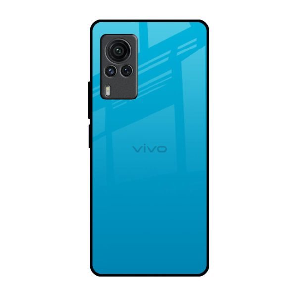 Blue Aqua Glass Case for Vivo X60 PRO Sale