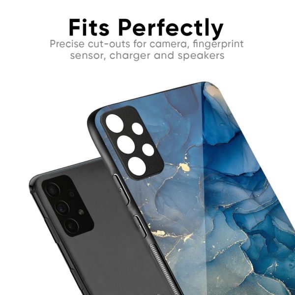 Blue Cool Marble Glass Case for Realme 12 5G Sale