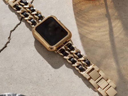 Gold Paris Bracelet Apple Watch Strap Hot on Sale