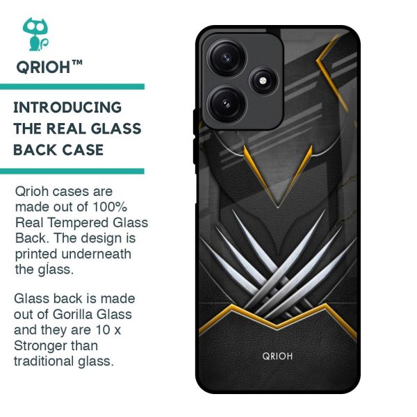 Black Warrior Glass Case for Redmi 12 5G on Sale