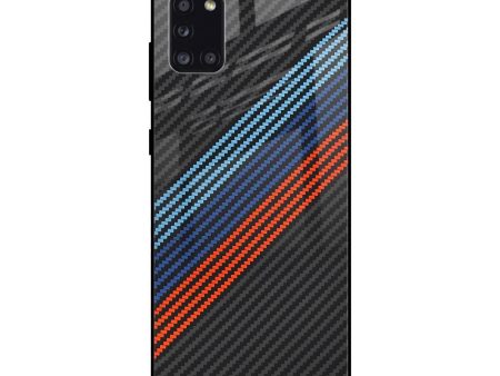 Carbon Inspired Glass Case for Samsung Galaxy A31 Online Sale