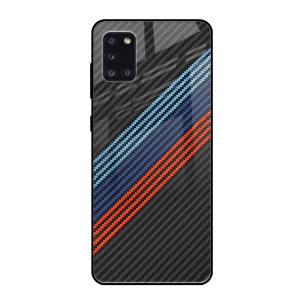 Carbon Inspired Glass Case for Samsung Galaxy A31 Online Sale